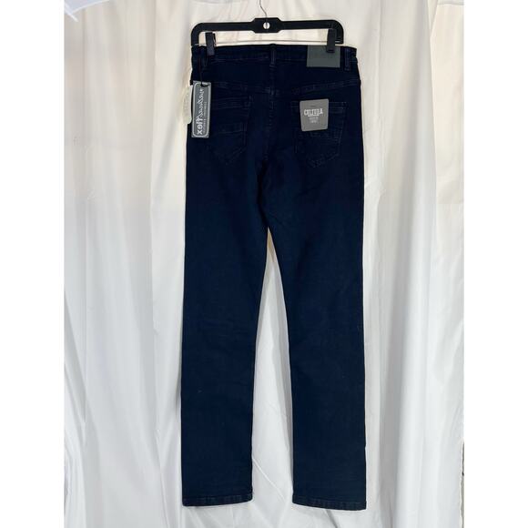 CULTURA  Boy's Super Flex skinny Jeans, Dk Blue, 18 - Picture 3 of 7